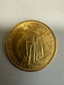 1914年　ハンガリー20コローナ金貨　フランクリンミント