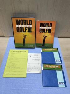 ☆ WORLD GOLF Ⅲ　ワールド・ゴルフⅢ　エニックス　PC-9801　5インチFD　2枚組