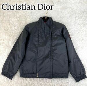 【超希少】Christian Dior ディオール　CDダイヤモンド　レディース　ジャケット　M ブラック　アウター　9 レッド
