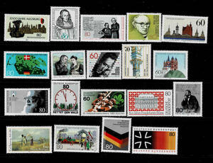 ドイツ 1985年 単品発行記念切手揃い