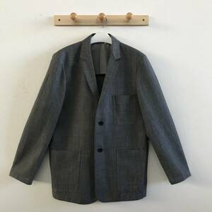 MARGARET HOWELL マーガレット ハウエル メンズ リネンブレンド シングルウールジャケット 美品(ほぼ未着用) size M