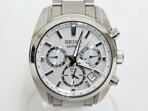 SEIKO　セイコー　ASTRON　アストロン　GPS　ソーラー　デュアルタイム　SOLAR　SBXC047　5X53-0AJ0　デイト　白　メンズ　箱　美品◎