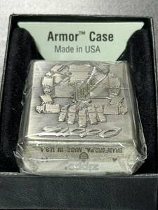 zippo グラフィック ドクロ アーマー 特殊加工品 Armor Case 2014年製 筆記体 髑髏 スカル デットストック ケース 保証書