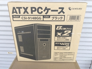 PCケース　CENTURY ATX PCケース　CSI-9148GG ブラック　【d120-139】
