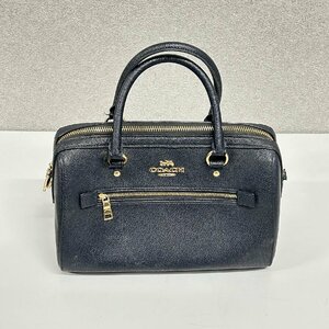 【31】1円～ コーチ COACH バッグ F79946 ブラック ハンドバッグ ミニボストン ブラック ジャンク品