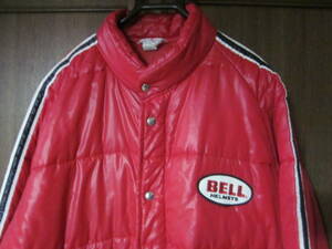 古着 BELL ベル 70s 純正 ダウンレーシングジャケット　中綿 ジャケット XLサイズ　ヘルメット チャンピオン champion BUCO