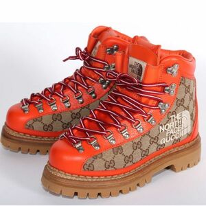 【CU】THE NORTH FACE X GUCCI グッチ ノースフェイス コラボ限定 トレッキングブーツ 679927 18A40 7570 GGスプリーム シューズ 靴 【新品