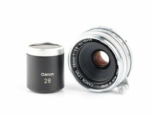 06594cmrk Canon CANON LENS 28mm F2.8 + ビューファインダー セット 単焦点 広角レンズ ライカ Lマウント