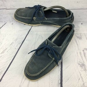 ロックポート/ROCKPORT★デッキシューズ【27.5/紺】レザー/スエード加工◆C-126