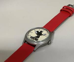 【訳あり商品】DISNEY WATCH DM-02BE REDベルト