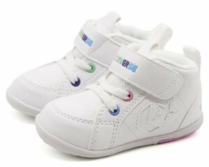 セール 12.5cm CONVERS コンバース ミニインチスター 白/Lilac n ファースト ベビー シューズ ヨチヨチ 靴 スニーカー 誕生日 プレゼント