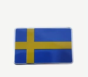 【新品】スウェーデン国旗　金属ステッカー