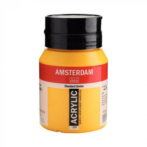 まとめ得 AMSTERDAM　アムステルダム　アクリリックカラー500ml　アゾイエローディープ270 476058 x [3個] /a