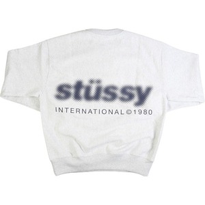 STUSSY ステューシー 23AW BLUR CREW ASH HEATHER クルーネックスウェット 灰 Size 【M】 【新古品・未使用品】 20781034