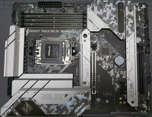 【動作確認済】ASRock X670E Steel Legend AM5 ATXマザーボード IOパネル一体型