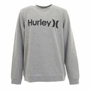 【HURLEY／ハーレー】 ロゴプリント裏起毛　スウェットトレーナー グレー　L　新品