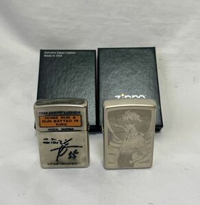 1円〜① ZIPPO 2点まとめ売り ライター Zippo エヴァンゲリオン 松井秀喜