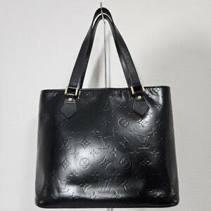 【１円スタート】LV　ルイヴィトン ヴェルニ ヒューストン　ハンドバッグ ブラック レディース　L4589