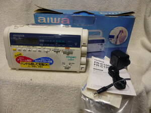 ◆中古 良品 aiwa アイワ FR-C150A 時計 アラーム AM/FM ラジオ 懐中電灯 多機能 3電源2way充電採用◆検索 災害 遭難 緊急 防災