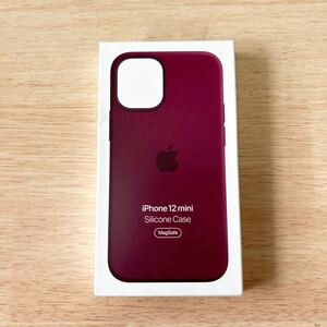 ★新品★ Apple アップル 純正 iPhone 12 mini シリコンケース・プラム 221A⑥