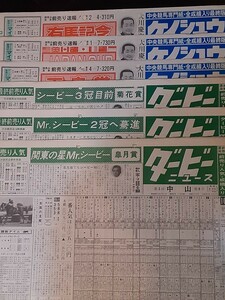 ミスターシービー 三冠&天皇賞秋、JC、有馬記念 競馬新聞
