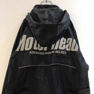 ライダー★MOTOR HEAD/モーターヘッド ナイロンジャケット ウインドブレーカー　ブラック黒 Mサイズ　バイカー