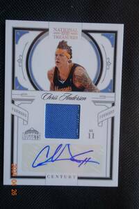 Chris Andersen 2010 Playoff National Treasures Century Materials Signatures #89/99