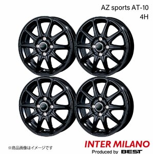 INTER MILANO/インターミラノ AZ sports AT-10 スイフト ZC/ZD系 ホイール 4本 【16×6.0J 4-100 INSET43 ブラック】