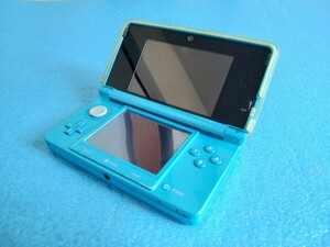 ニンテンドー3DS CTR-001 アクアブルー カバー付 3DS 任天堂 Nintendo