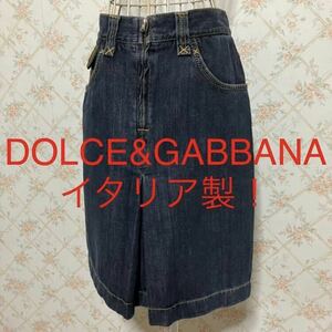 ★DOLCE&GABBANA/ドルチェ&ガッバーナ★極美品★イタリア製！デニムスカート38(M.9号)