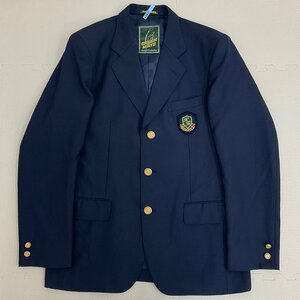 (Y)U587 (中古) 福島県 郡山東高校 男子学生服 ブレザー 1点 /大きめ/指定品/180A-65/GREENMATE/紺/冬服/冬用/制服/学生服/中学校/高校/