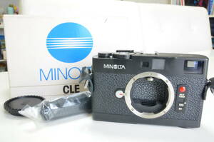 【動作良好】 ミノルタ MINOLTA CLE レンジファインダー フィルムカメラ ストラップ、元箱付き