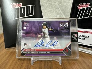 「コービン・キャロル 直筆直書きサインカード/On-Card Autograph # to 99 or Lower - Corbin Carroll - 2023 MLB TOPPS NOW Card 1040」