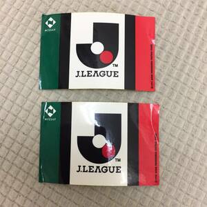[シール] Jリーグ ステッカー 2枚セット 1992年 レトロ ロゴ サッカー J.LEAGUE ニッセイ：nissay