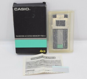 CASIO カシオ RANDOM ACCESS MEMORY RM-4 4KB RAMパック メモリ パソコン レトロ 日本製 PC RJ-356T
