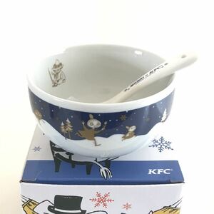 【未使用】 希少 可愛い ケンタッキー スプーン付き ムーミンボウル シークレット ゴールド&ネイビー 食器 KFC MOOMIN リトルミィ 箱梱包