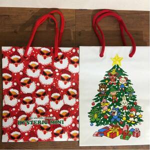 HYSTERIC MINI shop bags ヒステリックミニ クリスマス限定 ショップ袋 ショッパー 紙袋セット 新品未使用