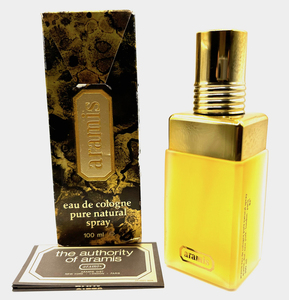 ★aramis・eau de cologne pure natural spray 100ml・★Super Rare early VINTAGE U.S.A. Spec.・★未使用/展示/保管品