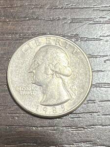 アメリカ 1985 25セント/クォーターダラー 硬貨 外国コイン 硬貨 アンティーク コレクション 流通/現状品 送84 同梱可