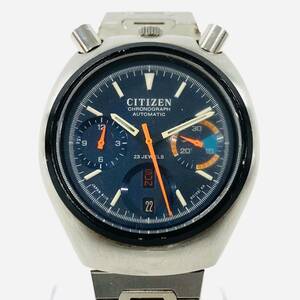 D654-Z1-1237 ◎ CITIZEN シチズン チャレンジタイマー ツノ クロノグラフ 自動巻き 稼動 3針 メンズ 腕時計 4-901053 時計 ウォッチ ④