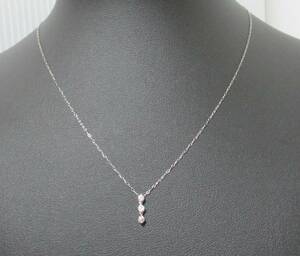 N-264　プラチナ　ダイヤモンド　ネックレス　0.1ct　