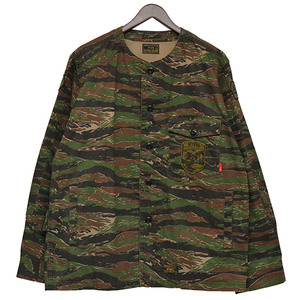 WTAPS　ダブルタップス　SCOUT LS01　タイガーカモ　ミリタリーシャツ　8054000163786