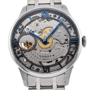 ティソ TISSOT T099.405.11.418.00 T-クラシック シュマン・デ・トゥレル スケレッテ 手巻き メンズ 美品 D#130563