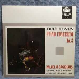 VA341●LE25/バックハウス/イッセルシュテット指揮/「ベートーヴェン：ピアノ協奏曲第3番」ペラジャケ10インチレコード(アナログ盤)