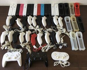 Nintendo 任天堂 Wii リモコン /コントローラー /ヌンチャク まとめ38点セット動作未確認