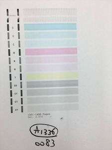 【A1336】プリンターヘッド ジャンク 印字確認済み QY6-0083 CANON キャノン PIXUS MG6330/MG6530/MG6730/MG7130/MG7530/MG7730/iP8730