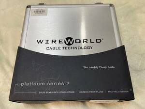 【設置のみ】【美品】WIRE WORLD ワイヤーワールド　Platinum Starlight 7　USB A to B　PSB7　USBケーブル　プラチナ【1.0m】