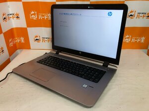 【ハード王】1円～/ノート/HP ProBook470G3/Corei7-不明/メモリ不明/ストレージ無/スーパーバイザーパスロック/10967-D13