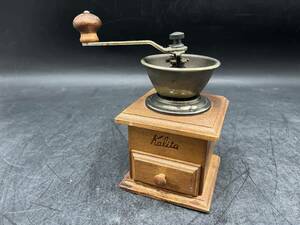 Kalita/カリタ コーヒー ミル 高さ約18.5cm 手挽き 豆挽き 手動 木製 珈琲 ヴィンテージ インテリア 