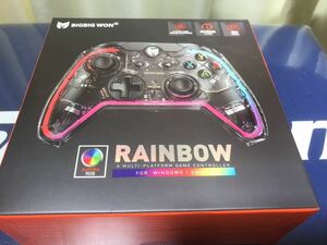 ☆値下げ☆★新品★BIGBIGWON☆RAINBOW☆ S有線マルチプラットフォーム対応ゲームコントローラー Windows10&11/Switch RAINBOW